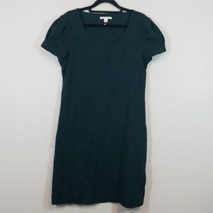 Banana Republic 100% Wool Green Short Sleeve Dress